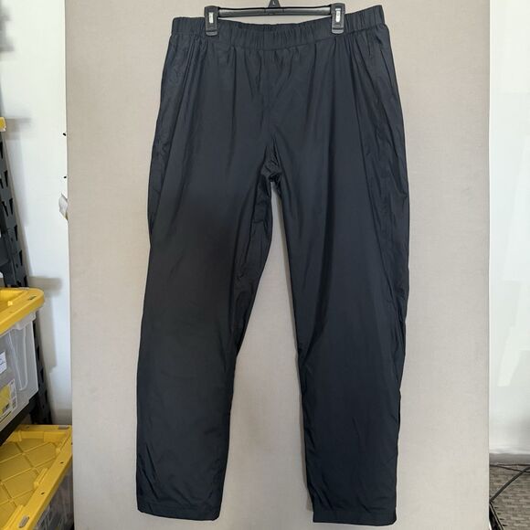 Columbia Pants Mens XL Black Waterproof Rain Wind Shell Outdoor Hiking Omni Tech - Picture 3 of 13